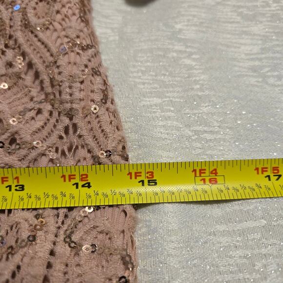 Marina Sequined Lace Gown Blush pink Feminine Mother of the bride Glamorous - Picture 10 of 13